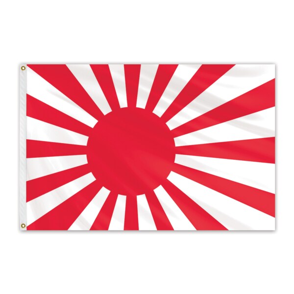 Global Flags Unlimited Japanese Ensign Outdoor Nylon Flag 5'x8' 202139
